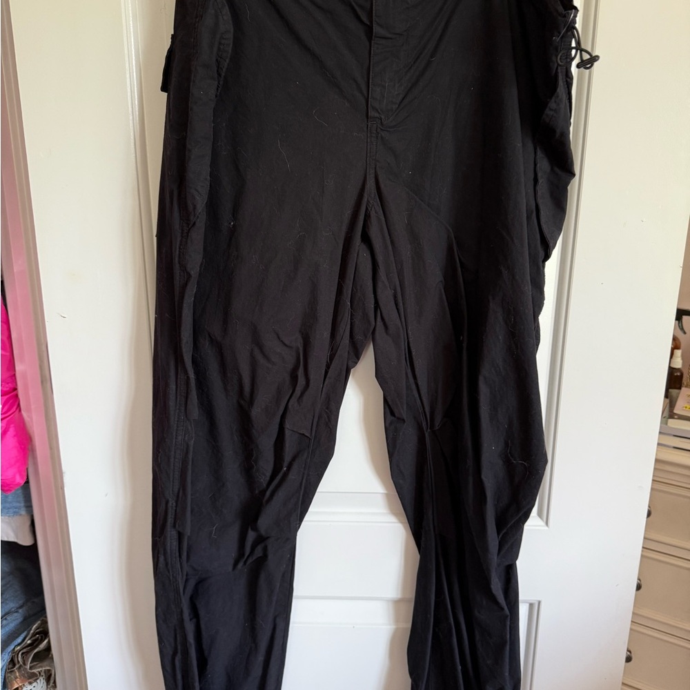 Women’s Black Parachute Pants